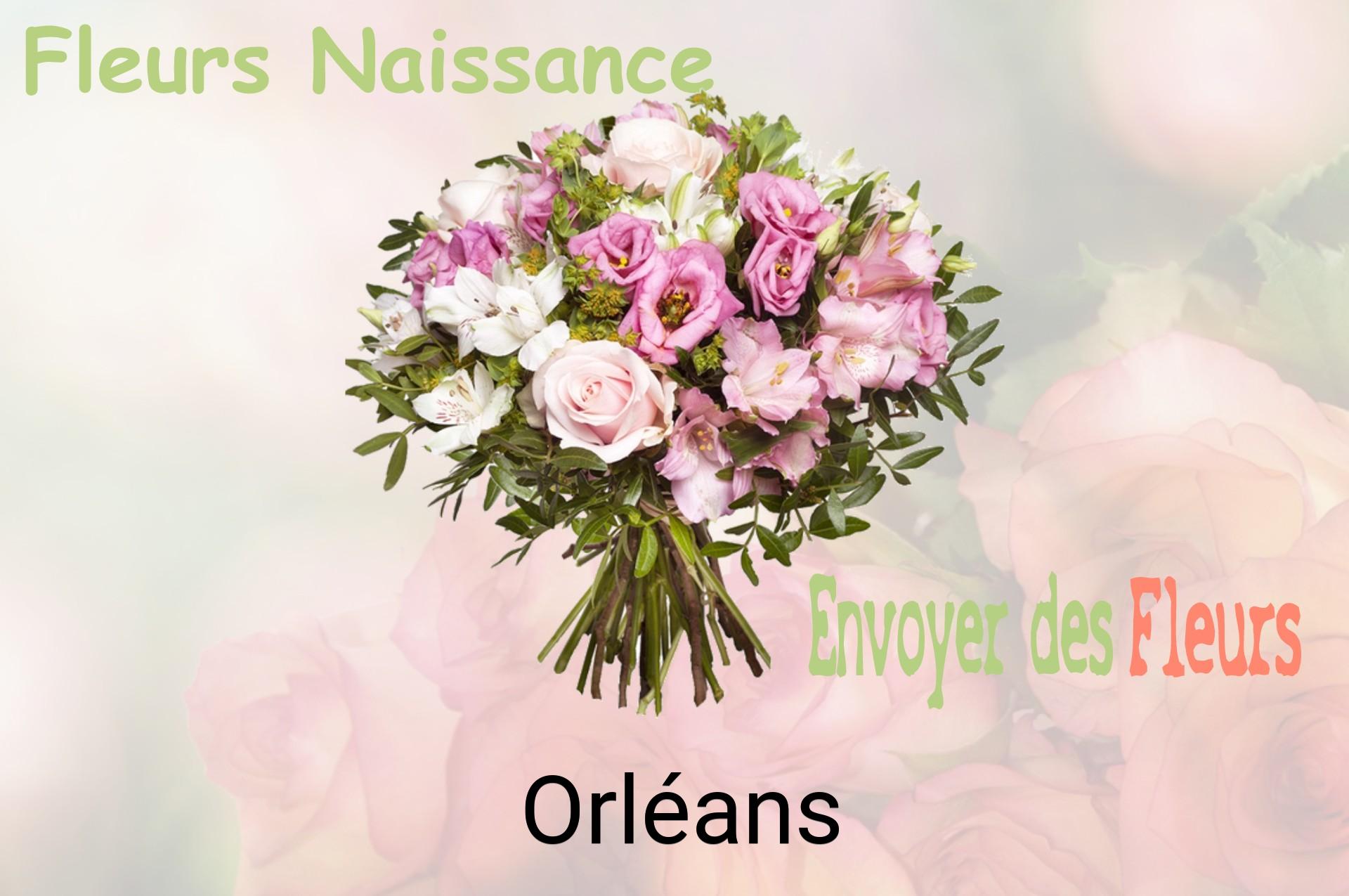 Bouquet de fleurs de naissance livré à Orléans